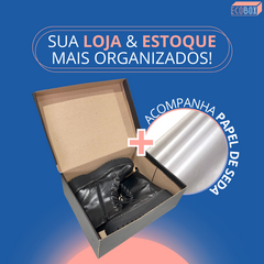 50 Caixas de Papelão Para Coturno/Bota Cano Curto 33x24x12cm - comprar online