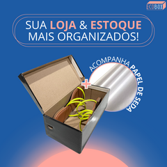 50 Caixas de Papelão Para Sapato Preta 28x14x9,5cm - comprar online