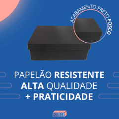 100 Caixas de Papelão Para Coturno/Bota Cano Curto 33x24x12cm - Eco Box
