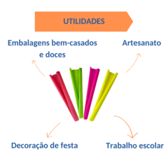 4 Folhas Papel Crepom Impermeável Premium 48 cm x 2mts - comprar online