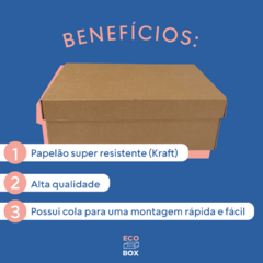 100 Caixas Papelão Para Sapato Tênis 33x19x12cm - loja online