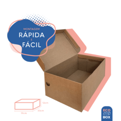 100 Caixas Papelão Para Sapato Tênis 33x19x12cm