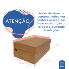 100 Caixas Papelão Para Sapato Tênis 33x19x12cm na internet
