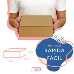 50 Caixas de Papelão Correio Sedex / E-commerce 20x16x7cm - Eco Box