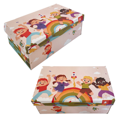 25 Caixas Papelão Calçado Infantil Personalizada 22x14x8,5cm
