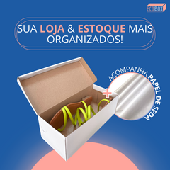 10 Caixas de Papelão Para Sapato Branca 28x12x9,5cm - comprar online