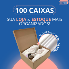 100 Caixas de Papelão Para Sapato Parda 28x22x9,5cm - comprar online