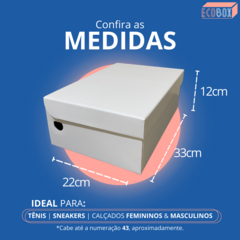 5 Caixas de Papelão Para Sapato 33x22x12cm na internet