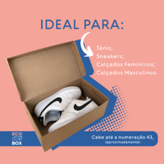 100 Caixas Papelão Para Sapato Tênis 33x19x12cm - Eco Box