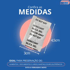 Anti Mofo e Umidade Sílica Gel Desumidificador 200 Sachês na internet
