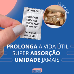 Anti Mofo e Umidade Sílica Gel Desumidificador 100 Sachês - Eco Box