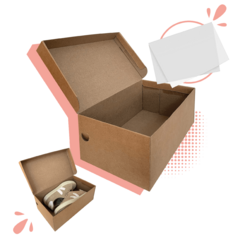 10 Caixas Papelão Para Sapato Tênis 33x19x12cm na internet
