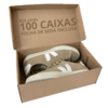 100 Caixas de Papelão Para Sapato Parda 32x18x11cm