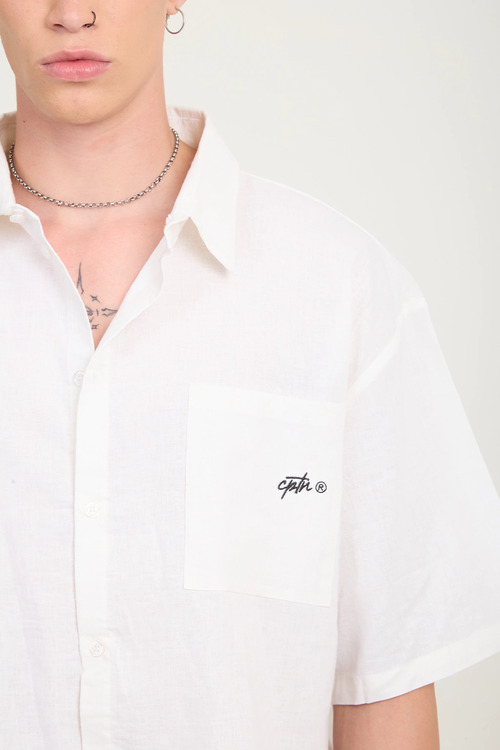 Camisa BOXY LINO WHITE