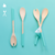 CUCHARAS DE ENSALADA TURQUESA