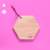 TABLITA HEXAGONAL FUCSIA