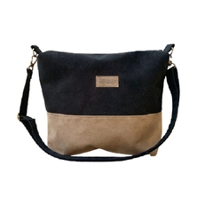 BANDOLERA BICOLOR 508421 BLACK-STONE - comprar online