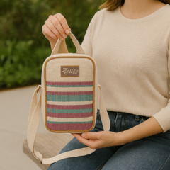 BANDOLERA SOBRE 509714 MULTICOLOR-NATURAL - comprar online