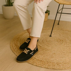 NAUTICO 2392 GAMUZA BLACK - Zoe Wild Shop