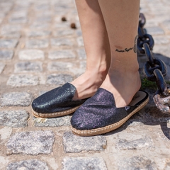 SLIPPERS 1950 BRILLO NEGRA - comprar online