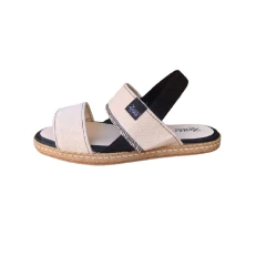 SANDALIA DOS TIRAS 2421 NATURAL CON ELASTICO en internet