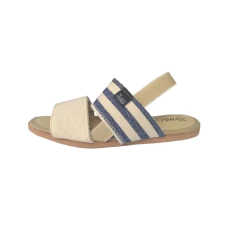 SANDALIA DOS TIRAS 2407 RAYA AZUL CON ELASTICO