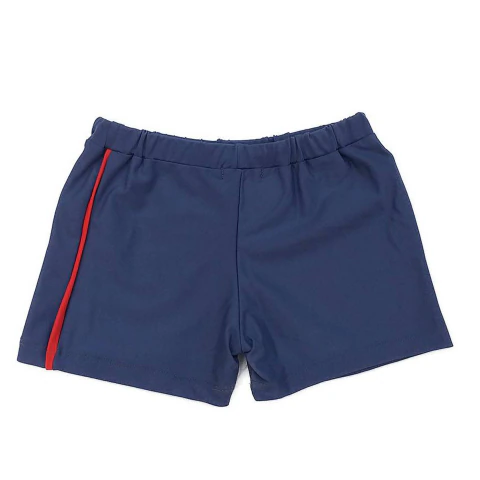Boxer deportivo marino con vivos rojos