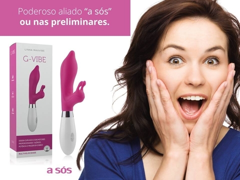 Vibrador Multivelocidade G-Vibe cor Rosa fantazzia sex shop