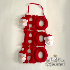 Colgante "Ho Ho Ho" con Santa en polar
