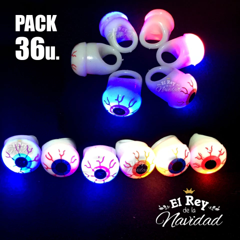 Pack x 36 Anillos Luminosos Ojos