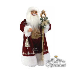 Papa Noel Germano Lujo! 60cm Vestido de Gala
