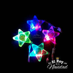 Pack x 12 Colgantes Estrella Led - El Rey de la Navidad