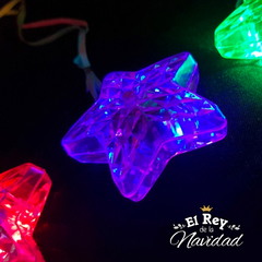 Pack x 12 Colgantes Estrella Led - tienda online