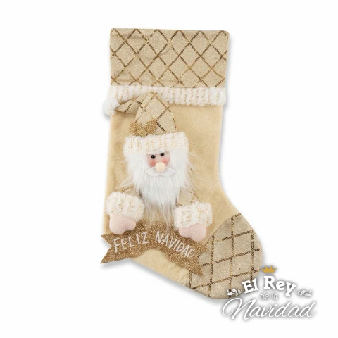 Bota Navideña Beige 44cm