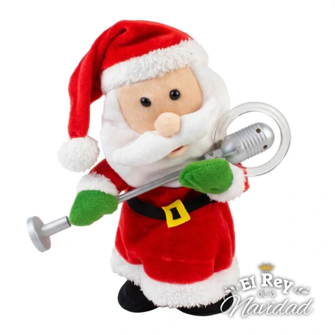Muñeco Papá Noel con Musica y Movimiento 32cm