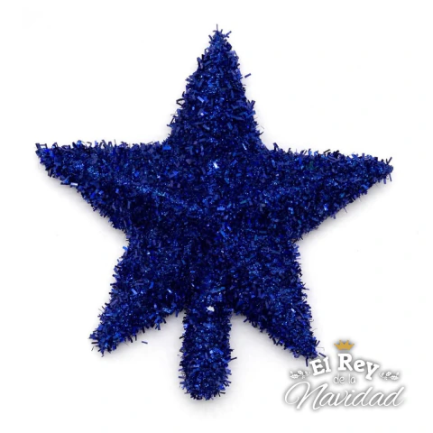Puntal Brillo Grueso Azul 14cm