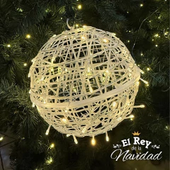 Esfera Luminosa 30cm Blanca Calida