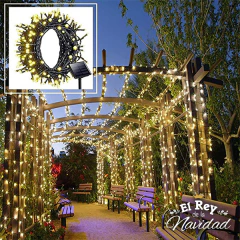 Imagen de LINEA SOLAR Guirnalda Led 10mts Blanco Calido. Apta Exterior