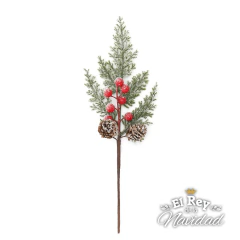 Pick Frost con Frutos y Piñas 35cm