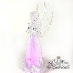 Angel de Acrilico con Luz 11cm - El Rey de la Navidad