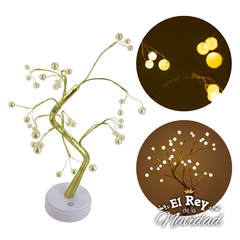 Arbol de la Vida con perlas Bonsai Blanco Calido USB / Pilas 50cm