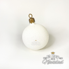 Globo Blanco Glitter por Unidad - El Rey de la Navidad