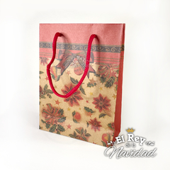 Bolsa de Regalo Navideña de Papel Madera Kraft 15 x 20cm