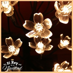 Arbol LED Bonsai Flor del Cerezo Blanco Cálido