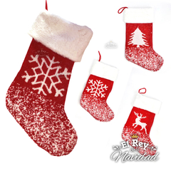Bota de Navidad Tejida de 35cm - comprar online