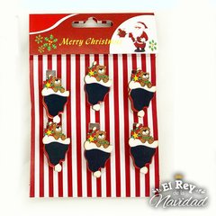 Set x 6 Brochecitos con Pizarra Mini - El Rey de la Navidad