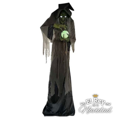 Bruja Tenebrosa Gigante Muñeco Animatronico 3,05mts!! en internet