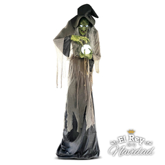 Bruja Tenebrosa Gigante Muñeco Animatronico 3,05mts!!