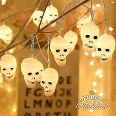 Guirnalda Led Halloween Calaveras 2mts a pila