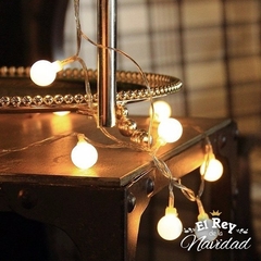 Guirnalda luces Bolitas led blanco calido MINI KERMESSE 3mts con secuenciador - tienda online